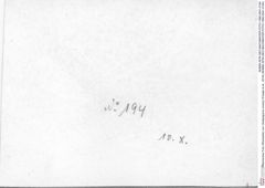Historisches Foto (Rückseite) von Ululapagurus oroszyi (Fraaije et al., 2019) (NHMW-AFW-GEO-BACHMAYER-FOTO-1990-0041-0194)